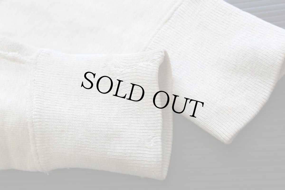 画像6: 40s UNKNOWN ステンシル はめ込み 両V コットン スウェット★囚人 (6)