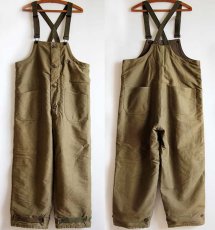 画像2: 40s 米軍 U.S.NAVY N-1 デッキパンツ オリーブドラブ M★オーバーオール (2)