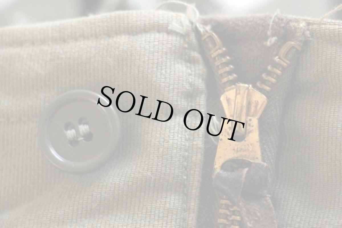 画像4: 40s 米軍 U.S.NAVY N-1 デッキパンツ オリーブドラブ S★オーバーオール (4)