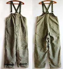 画像2: 40s 米軍 U.S.NAVY N-1 デッキパンツ オリーブドラブ S★オーバーオール (2)