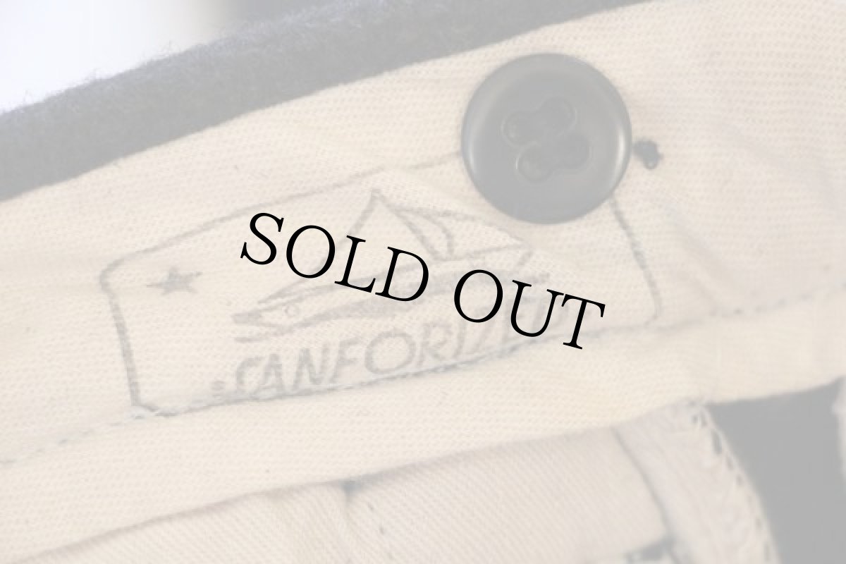 画像3: 60s UNKNOWN メルトン ウールパンツ w34 (3)