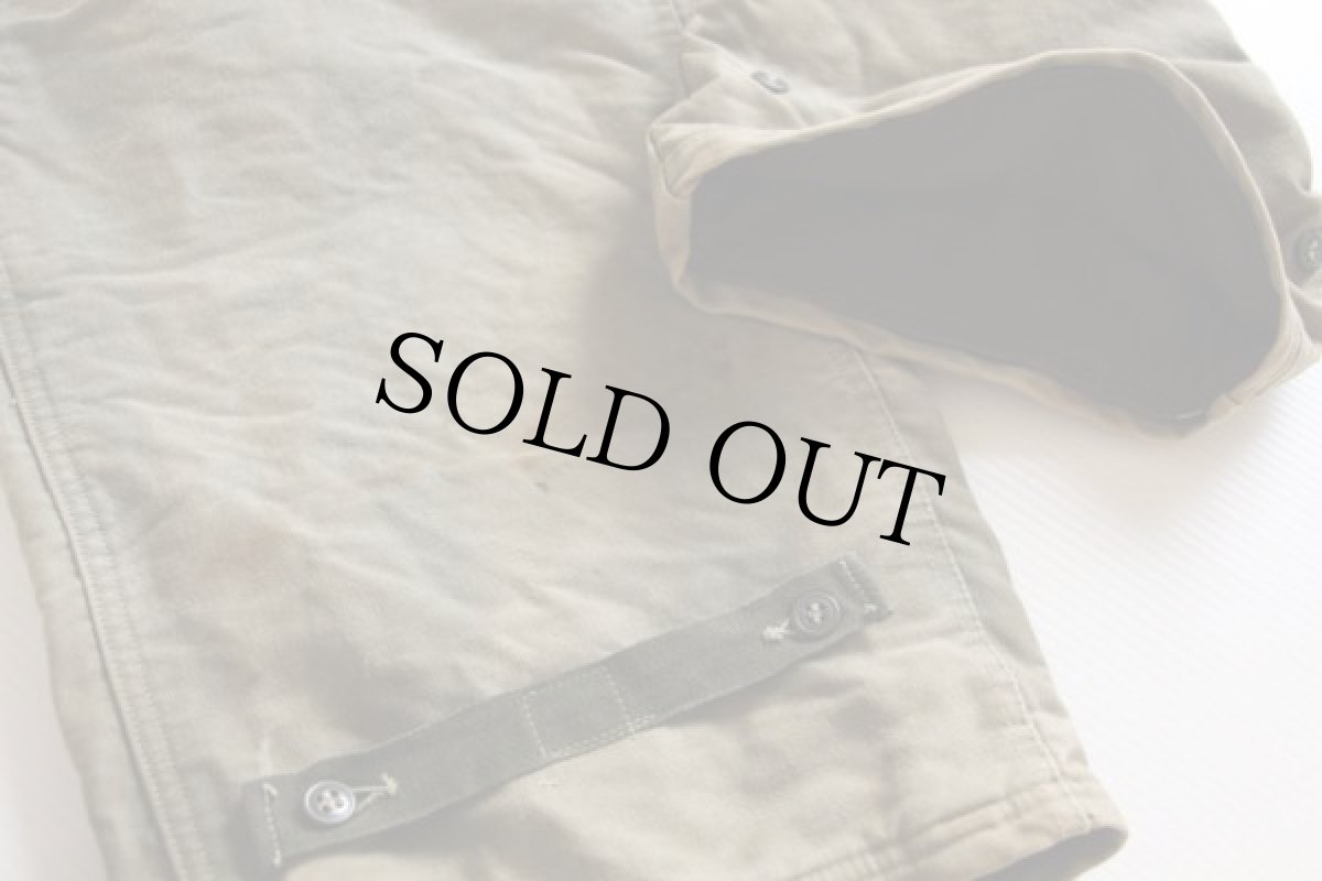 画像6: 40s 米軍 U.S.NAVY N-1 デッキパンツ オリーブドラブ S★オーバーオール (6)