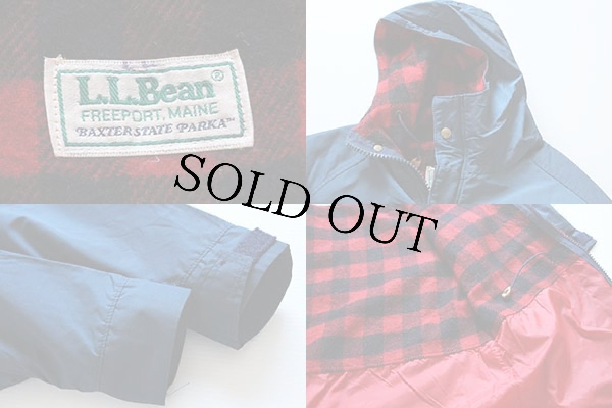 画像3: 80s L.L.Bean ウールライナー マウンテンパーカー 紺 (3)