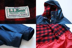 画像3: 80s L.L.Bean ウールライナー マウンテンパーカー 紺 (3)