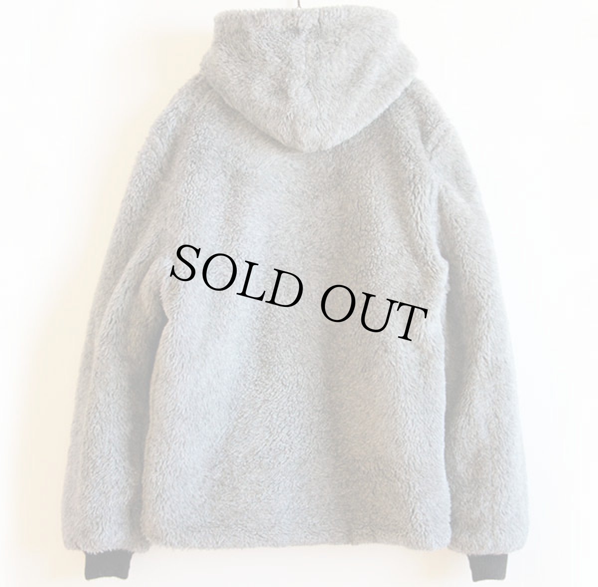 画像2: 70s リバーシブル フェイクファー パーカー グレー★ジャケット (2)