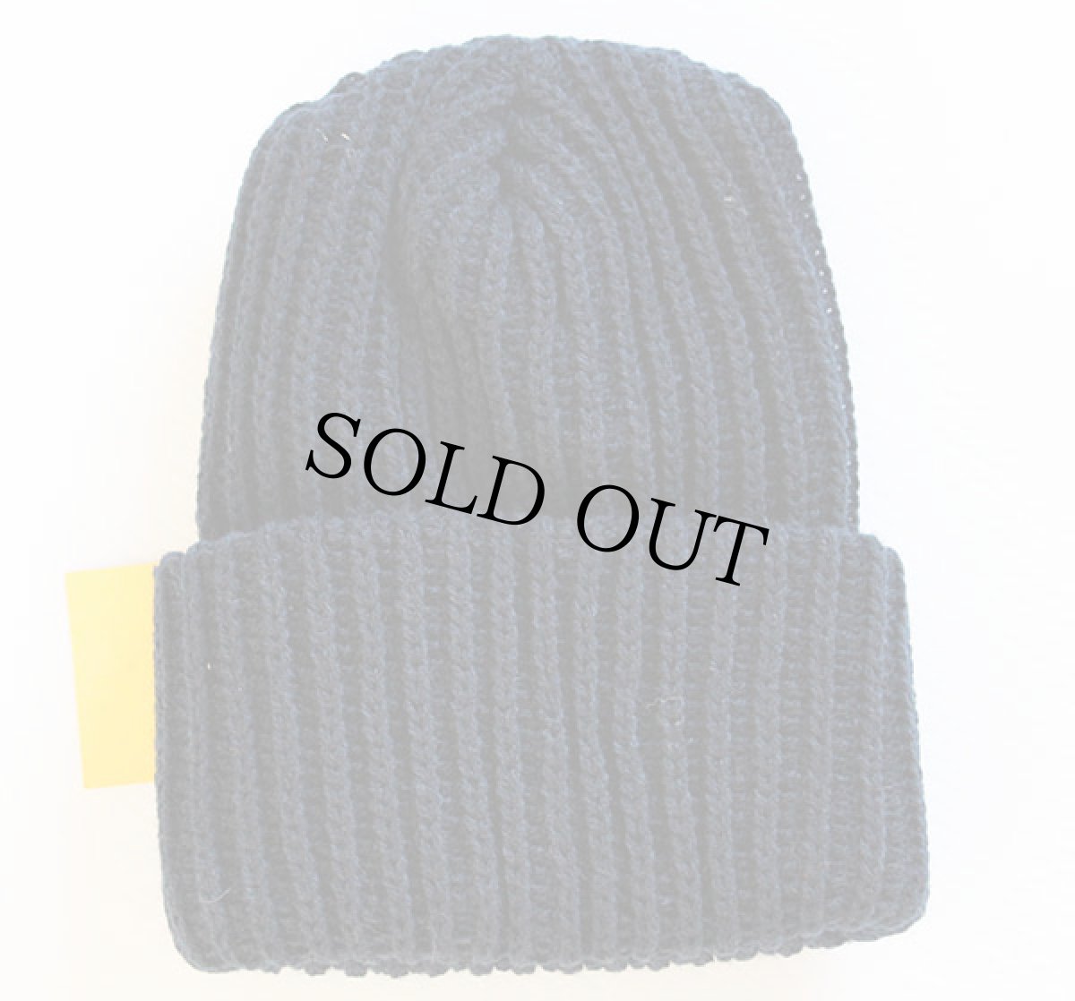 画像2: デッドストック USA製 WOODSMAN ニットキャップ 紺 (2)