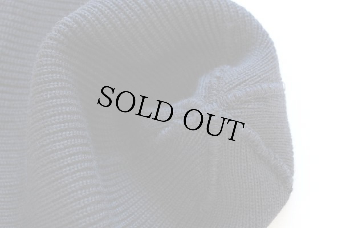 画像5: ビンテージ 米軍 U.S.NAVY ウール ワッチキャップ 黒★ニットキャップ (5)