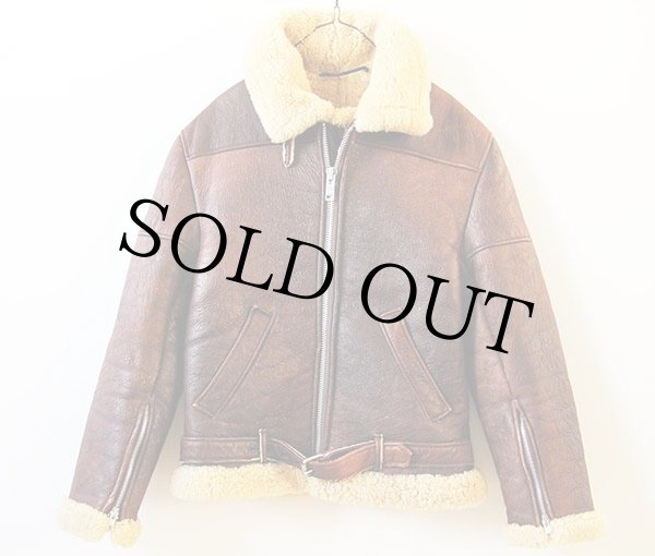 英国製 M.B.Sheepskins シープスキン ムートンジャケット 34