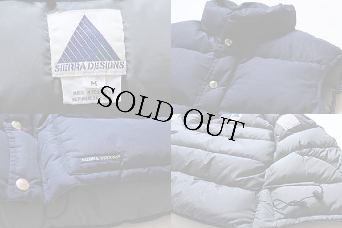 画像3: 80s SIERRA DESIGNSシエラデザイン ダウンベスト 紺 M (3)