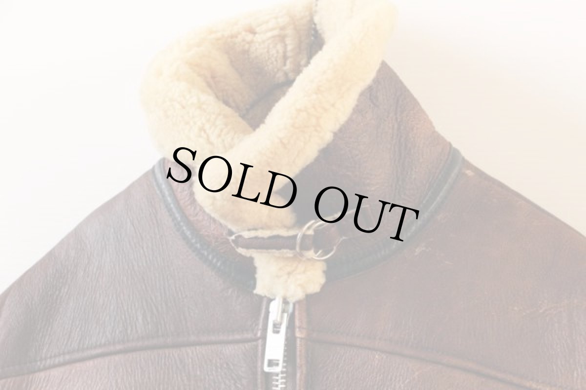 画像4: 英国製 M.B.Sheepskins シープスキン ムートンジャケット 34 (4)