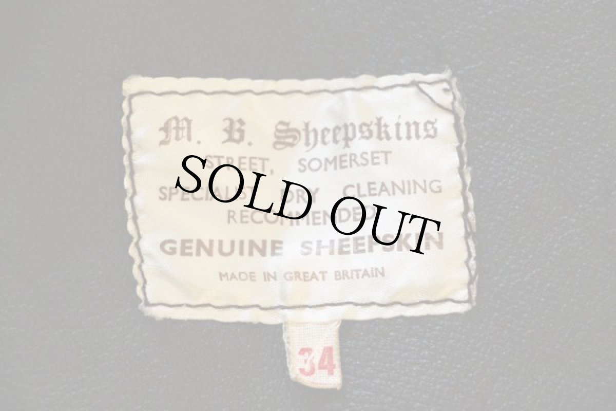 画像6: 英国製 M.B.Sheepskins シープスキン ムートンジャケット 34 (6)