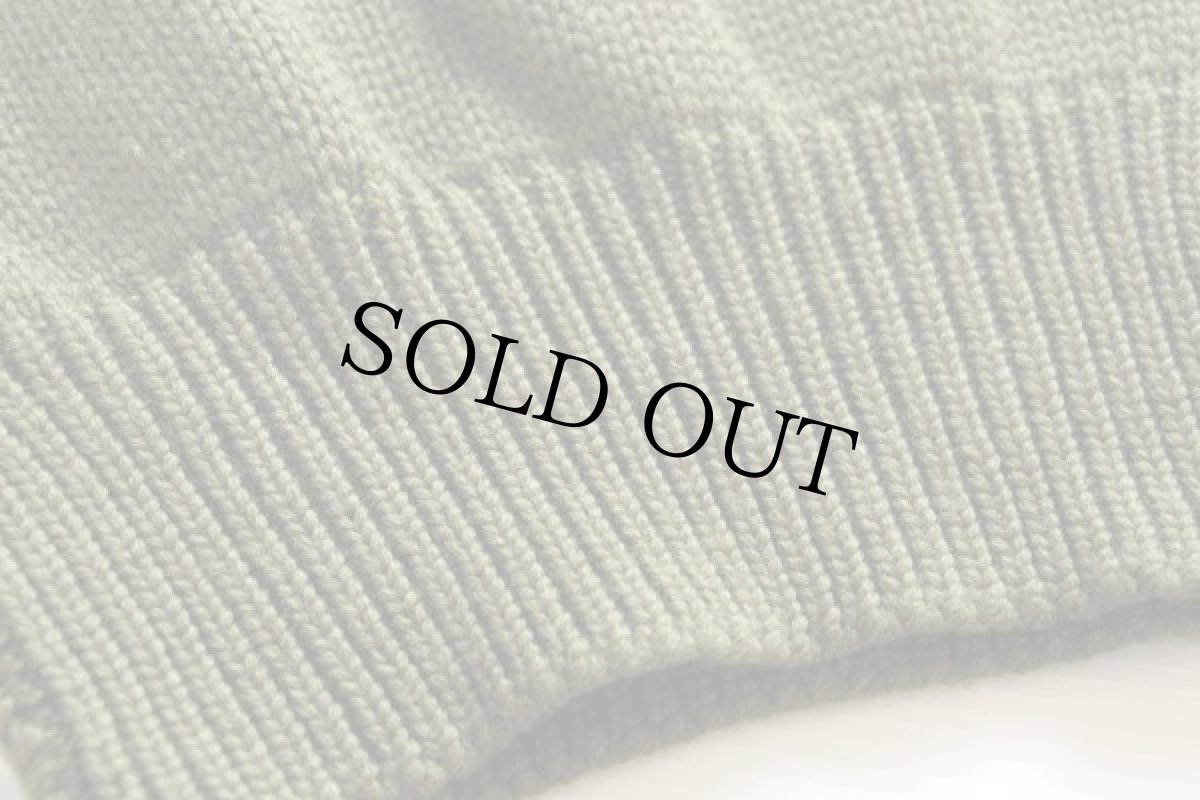 画像4: 40s 米軍 USAAF A-1 Vネック ウールニット セーター オリーブドラブ (4)