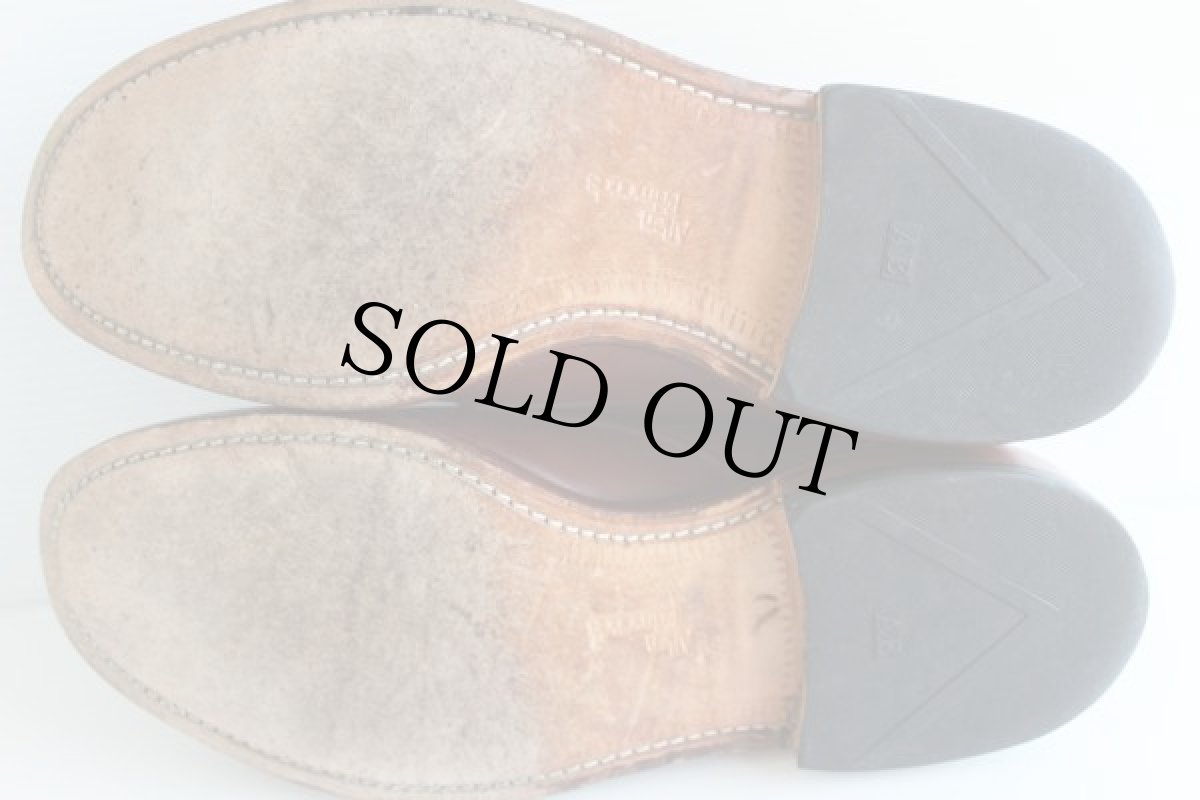 画像6: USA製 Allen Edmondsアレンエドモンズ モンクストラップ レザーシューズ 茶 9D★革靴 (6)