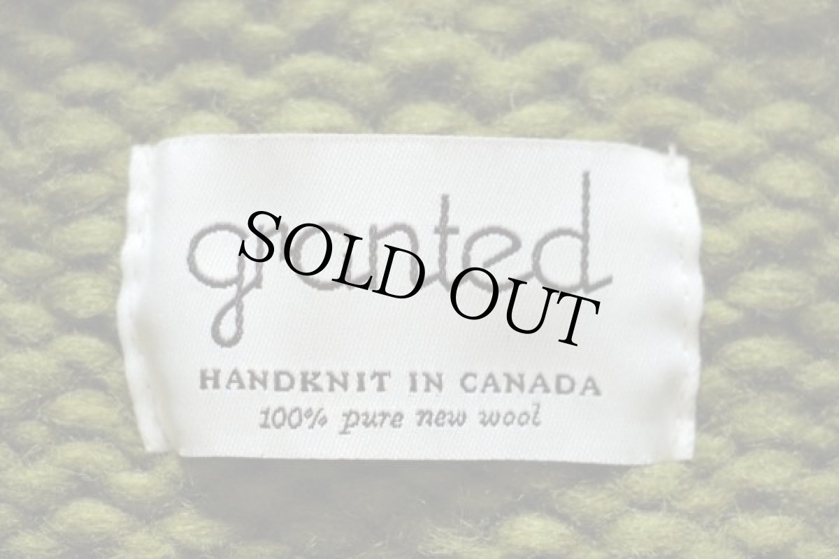 画像4: カナダ製 grantedグランテッド CAMP VIBES ウール ハンドニット カウチンセーター (4)