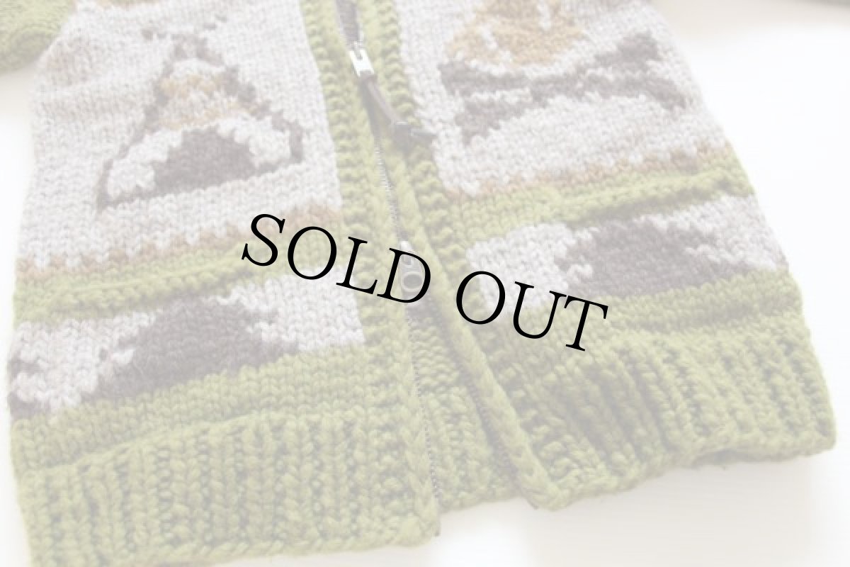 画像5: カナダ製 grantedグランテッド CAMP VIBES ウール ハンドニット カウチンセーター (5)