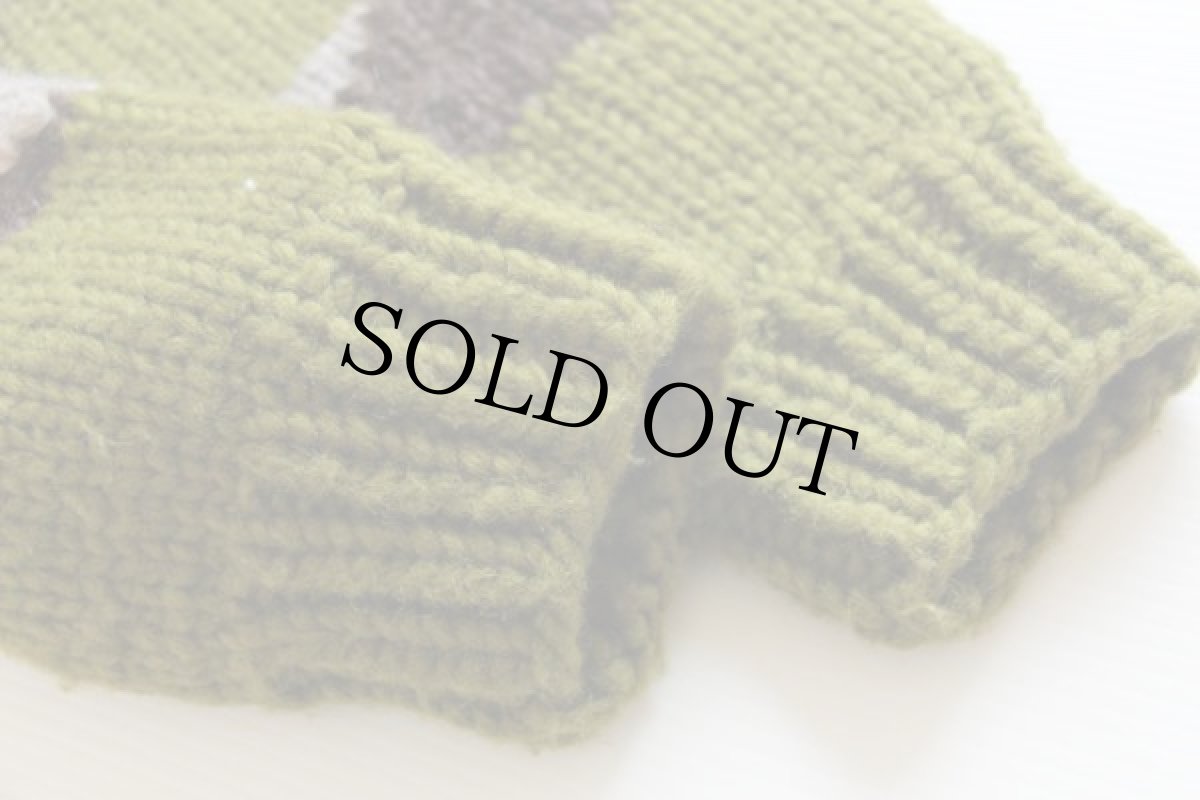 画像6: カナダ製 grantedグランテッド CAMP VIBES ウール ハンドニット カウチンセーター (6)