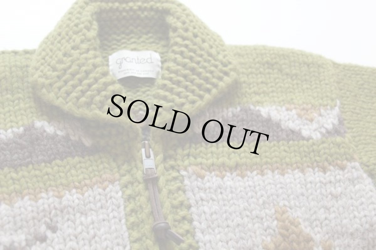 画像3: カナダ製 grantedグランテッド CAMP VIBES ウール ハンドニット カウチンセーター (3)