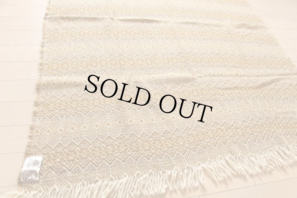 画像2: 80s AMANA PRODUCTS 織り柄 ウール ブランケット (2)