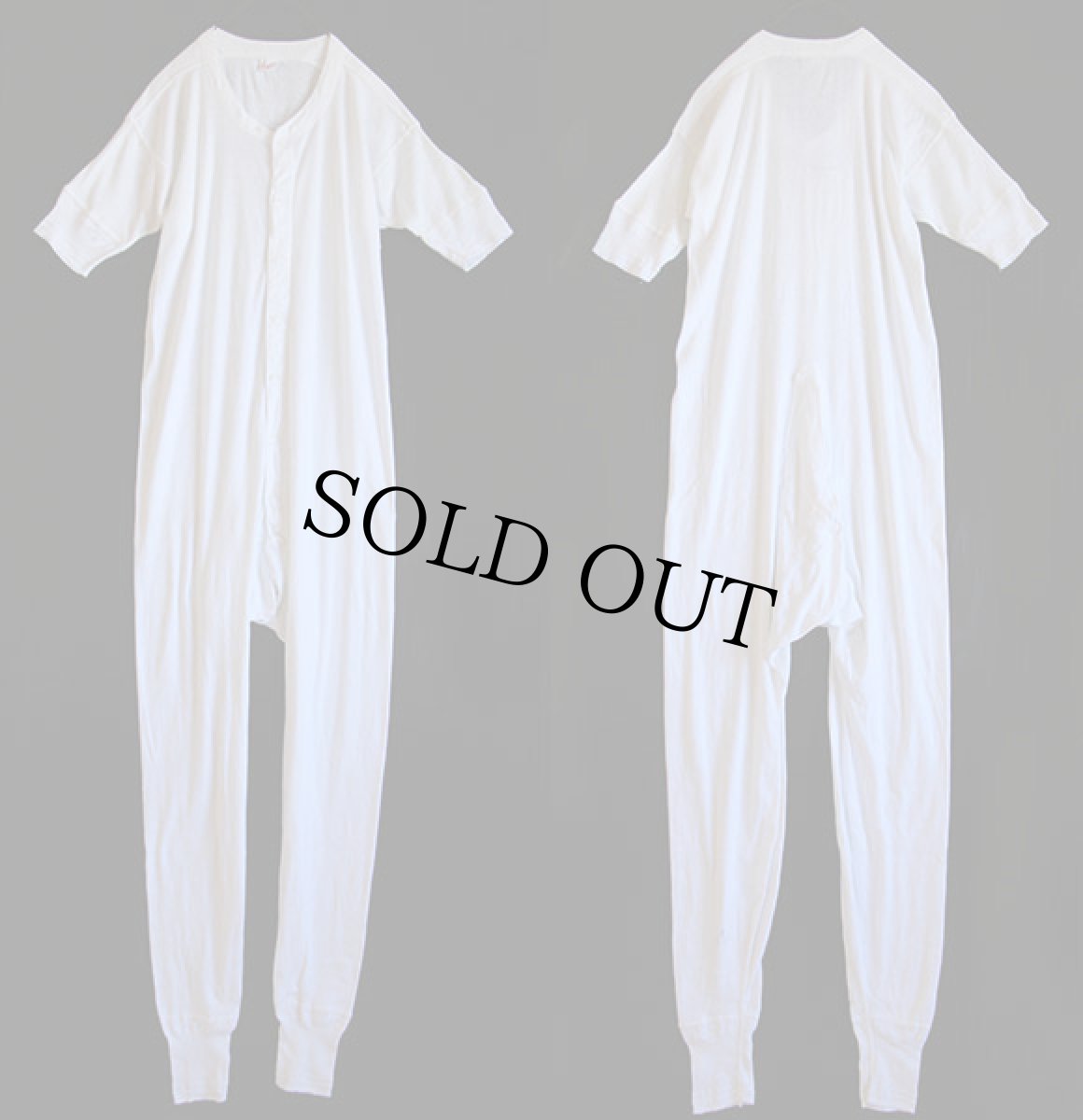 画像2: デッドストック★60s Healthknit 半袖 アンダー オールインワン ユニオンスーツ 44 (2)