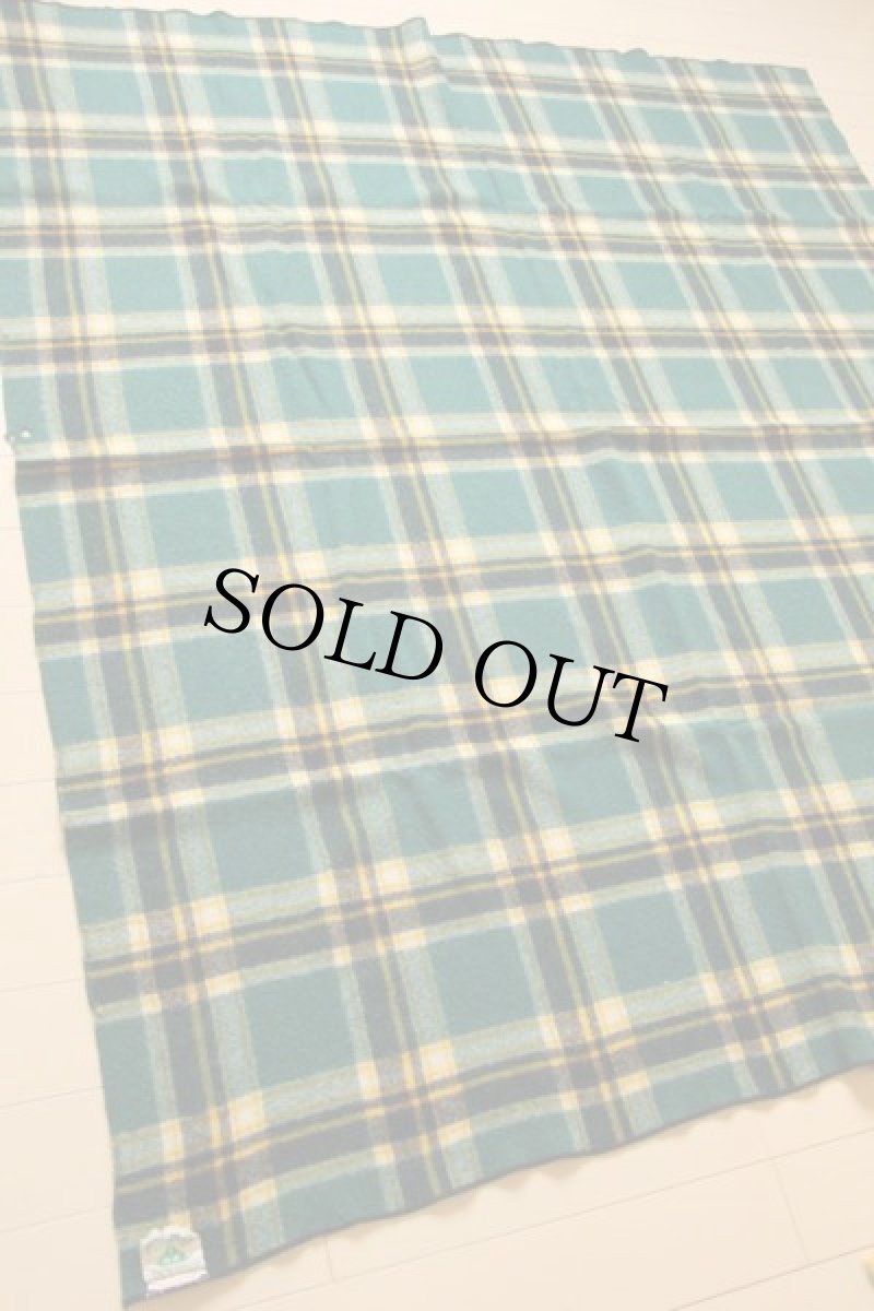 画像2: 50s Faribo チェック ウール ブランケット (2)