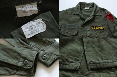 画像3: 60s 米軍 U.S.ARMY パッチ付き ユーティリティシャツ 14.5 (3)