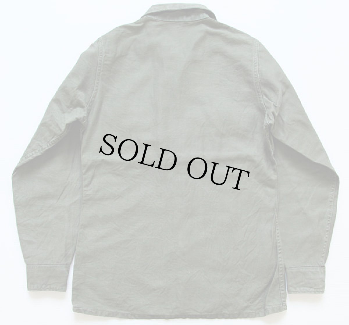 画像2: 60s 米軍 U.S.ARMY パッチ付き ユーティリティシャツ 14.5 (2)