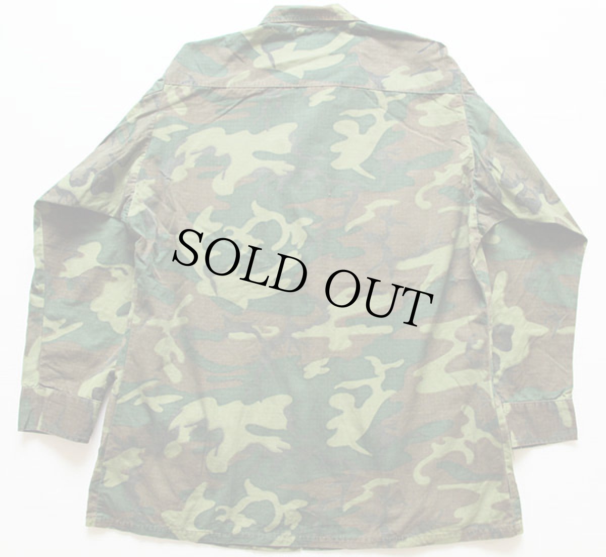 画像2: 60s 米軍 U.S.ARMY ERDL グリーンリーフカモ ジャングルファティーグジャケット M-R (2)