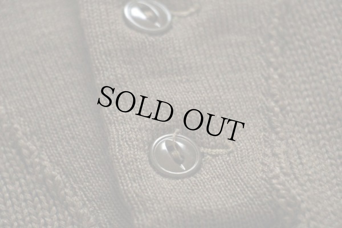 画像5: デッドストック★50s 米軍 U.S.ARMY 5ボタン ハイネック ウールニット セーター M (5)