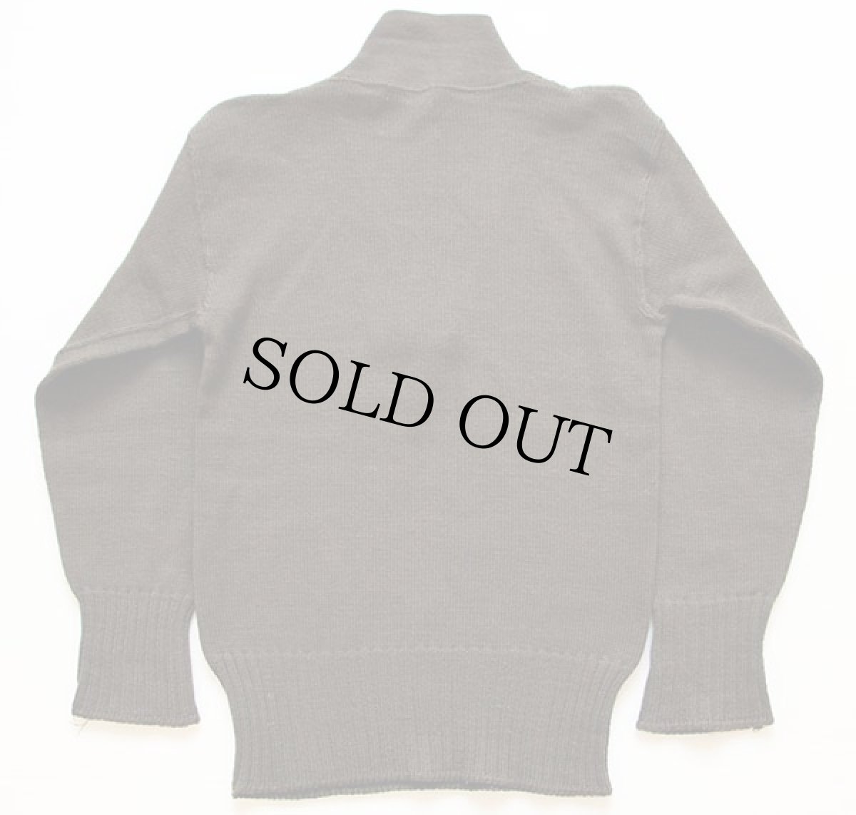 画像2: デッドストック★50s 米軍 U.S.ARMY 5ボタン ハイネック ウールニット セーター M (2)