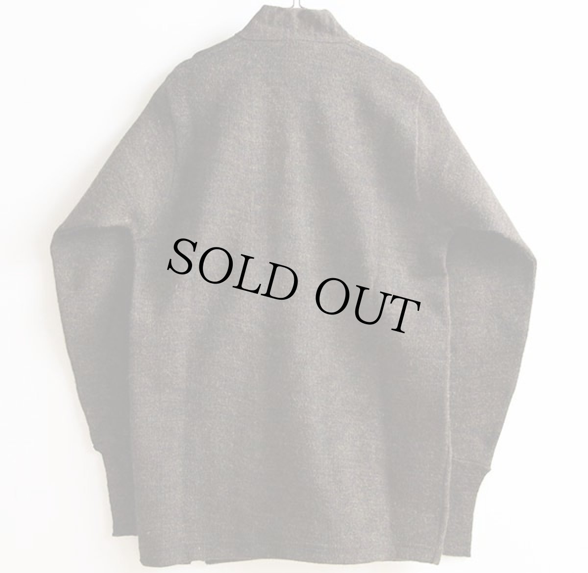 画像2: デッドストック★30s DOUBLE WEAR ダブルエルボー ウールニット ワークカーディガン 38 (2)