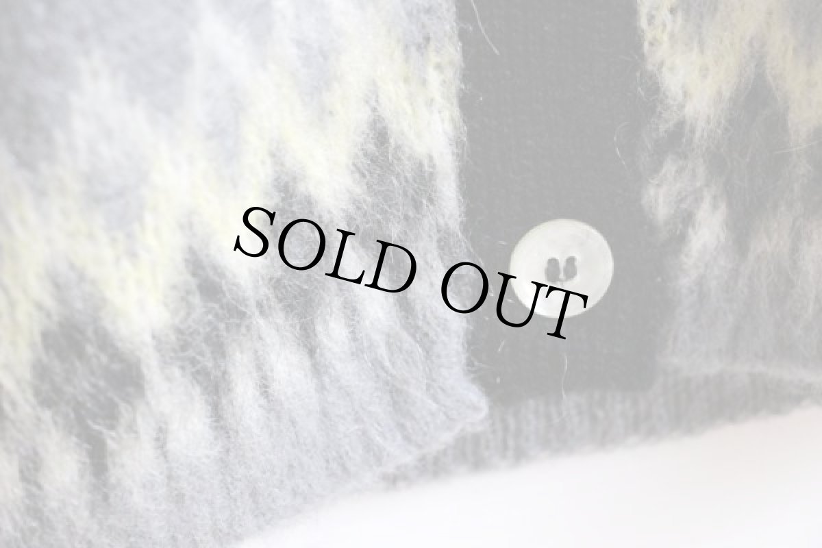 画像5: 60s Jersild ノルディック柄 モヘヤ ニットカーディガン ML (5)