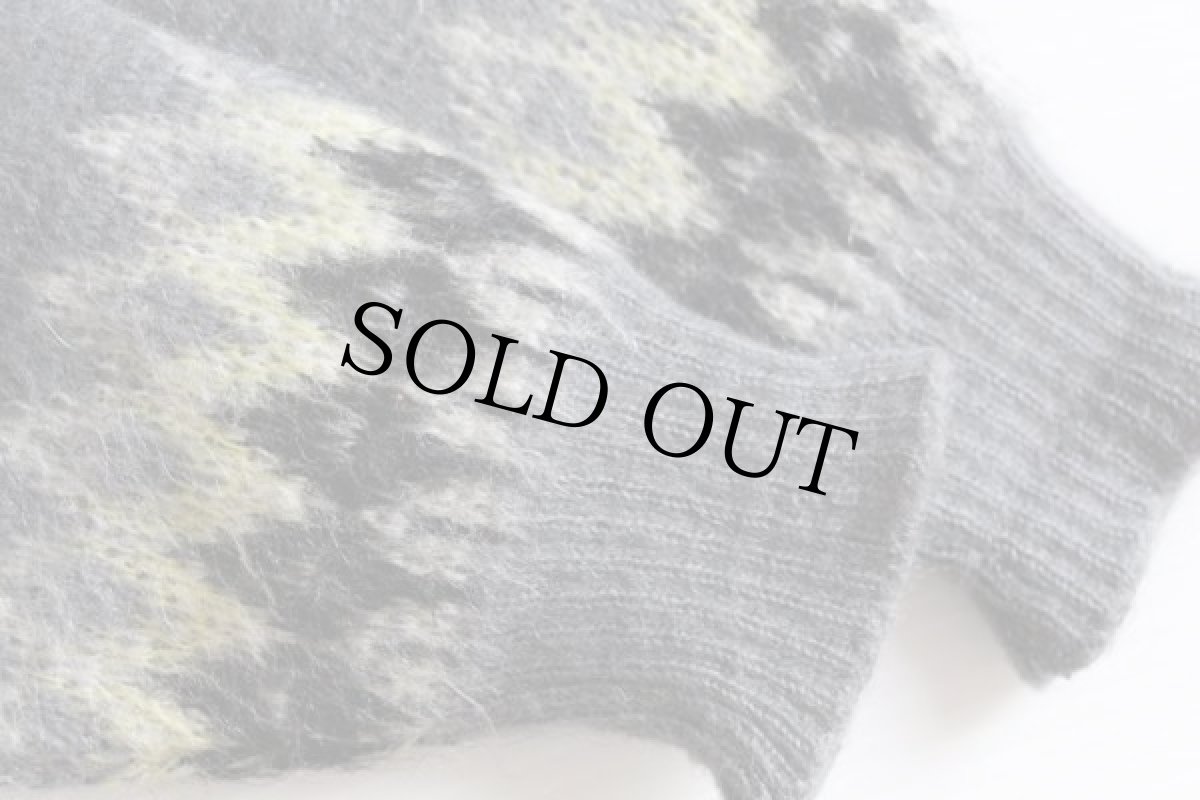 画像6: 60s Jersild ノルディック柄 モヘヤ ニットカーディガン ML (6)