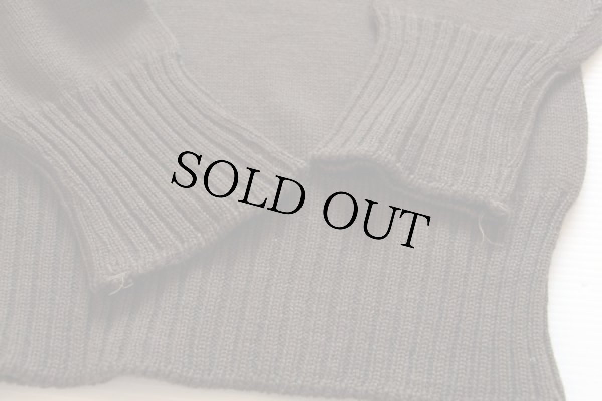 画像6: デッドストック★50s 米軍 U.S.ARMY 5ボタン ハイネック ウールニット セーター M (6)