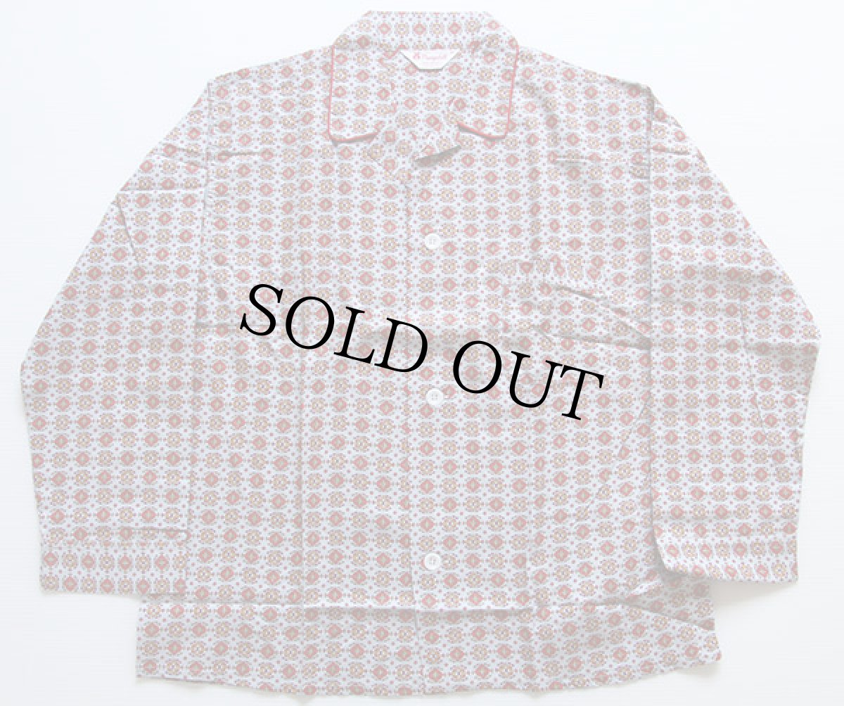 画像2: デッドストック★60s Prangebilt 小紋柄 総柄 パジャマ シャツ&パンツ セット C (2)