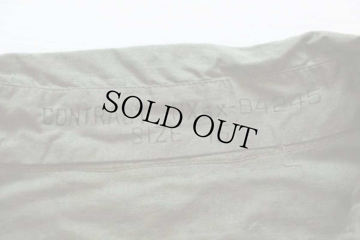 画像4: デッドストック★40s 米軍 USN N-3 コットンポプリンシャツ 15 (4)