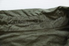 画像4: デッドストック★40s 米軍 USN N-3 コットンポプリンシャツ 15 (4)