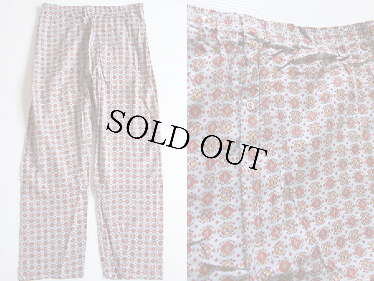 画像3: デッドストック★60s Prangebilt 小紋柄 総柄 パジャマ シャツ&パンツ セット C (3)