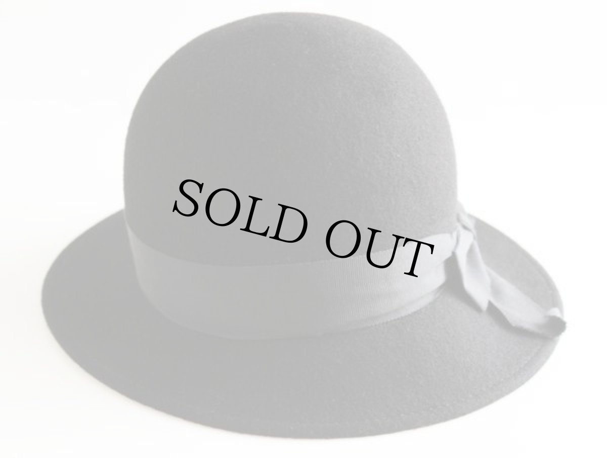 画像3: ビンテージ Ms.Jo Ann フェルト ボーラーハット 黒 (3)