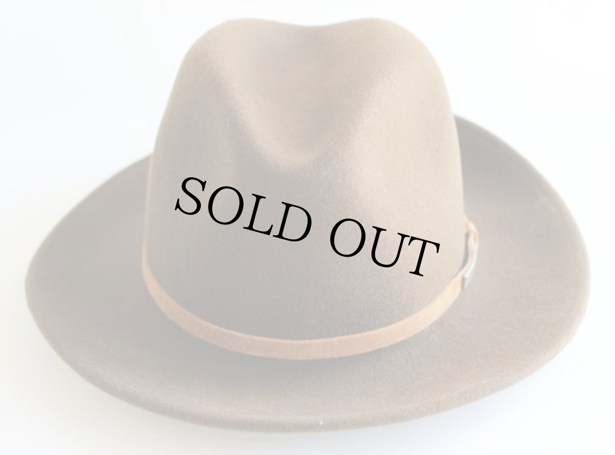 画像2: USA製 EddieBauerエディーバウアー 中折れ フェルトハット 茶 L (2)