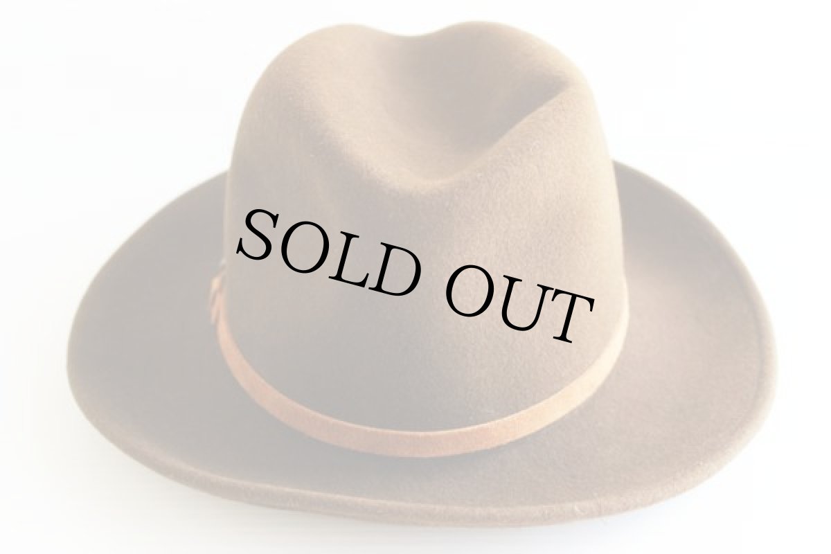 画像3: USA製 EddieBauerエディーバウアー 中折れ フェルトハット 茶 L (3)