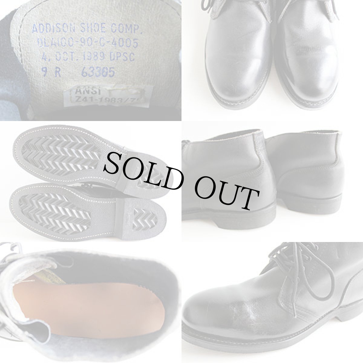 画像3: 80s 米軍 スチールトゥ チャッカブーツ 黒 9R (3)