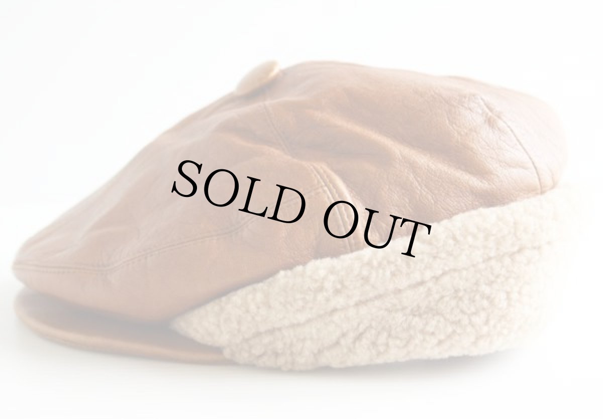 画像2: フィンランド製 SVETKOW 耳当て付き レザーハンチング 茶 58 (2)