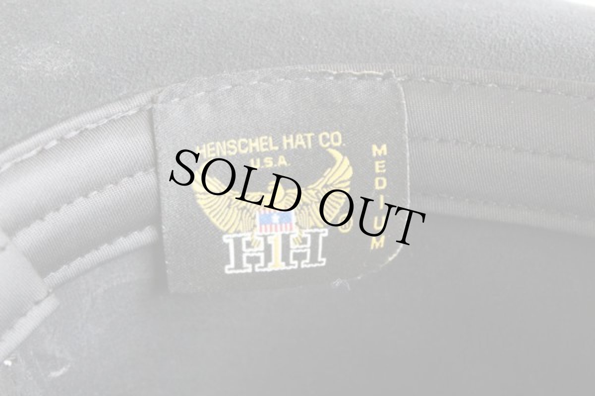 画像4: USA製 HENSCHEL HAT ヘンシェル コンチョ付き レザー カウボーイハット 黒 M★ウエスタン (4)