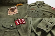 画像3: 50s BSA EXPLORERS ボーイスカウト マチ付き コットンシャツ (3)