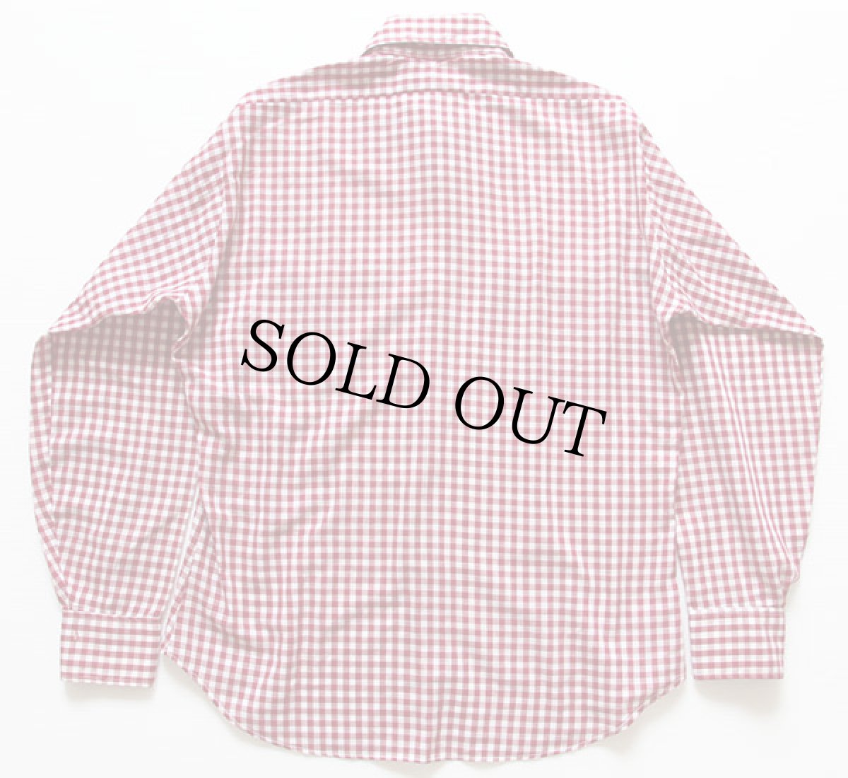 画像2: 70s USA製 LEVI'Sリーバイス BIGE ギンガムチェック シャツ L (2)