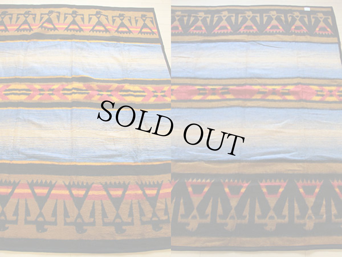 画像2: 未使用★USA製 biederlack ネイティブ柄 ブランケット★大判B (2)