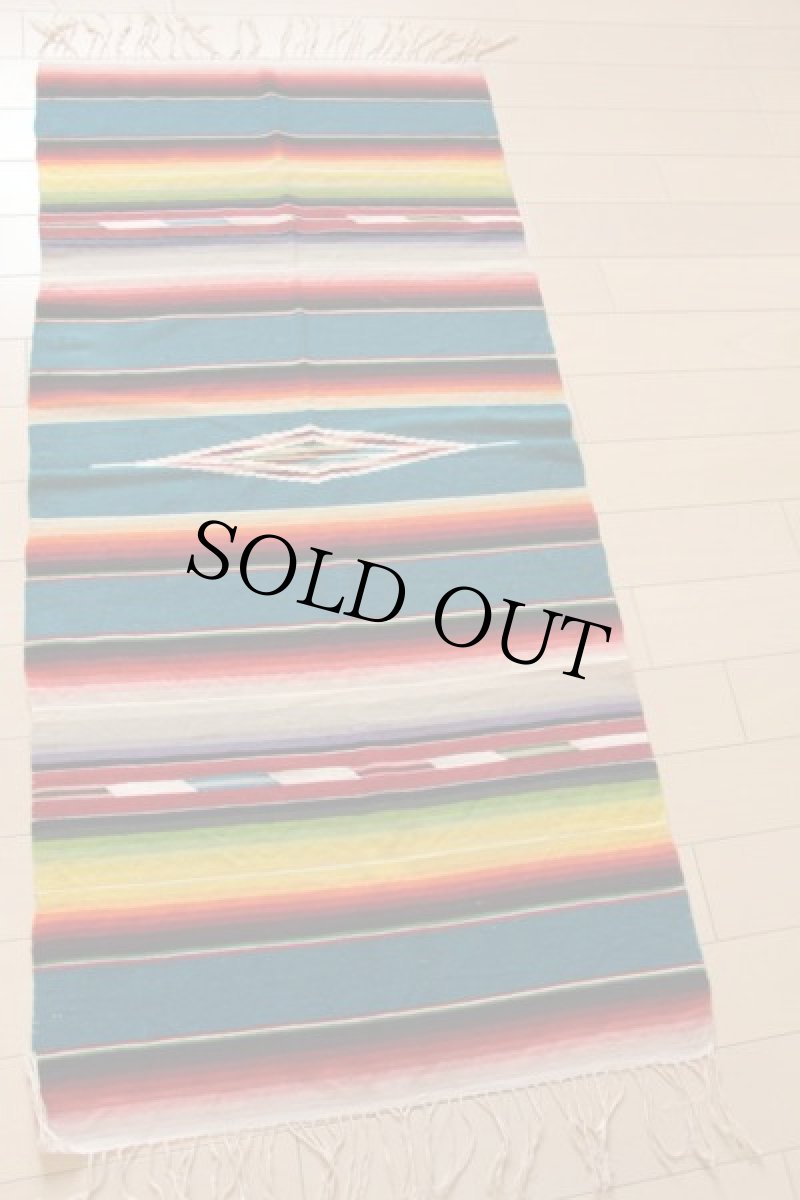 画像2: ビンテージ メキシカン ラグ サラペ (2)