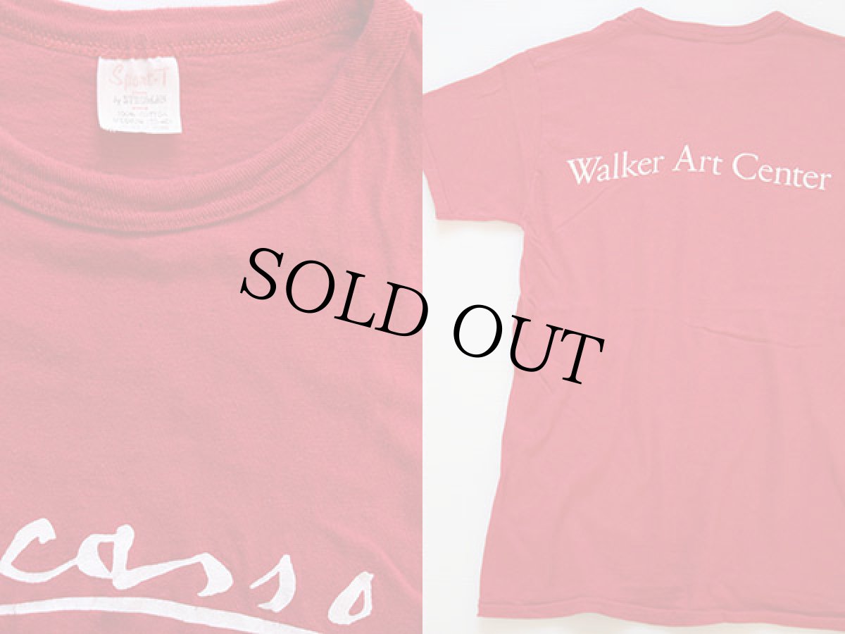 画像3: 80s USA製 picassoピカソ ロゴ Tシャツ 赤 M (3)