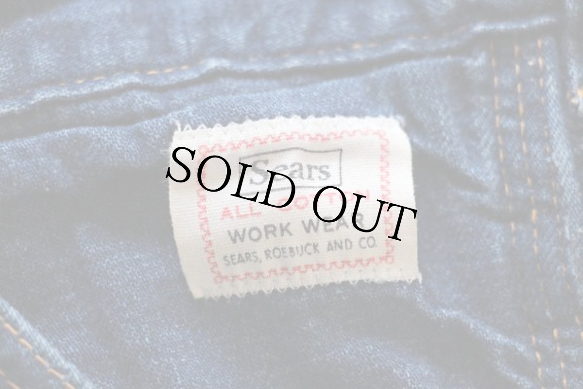 画像3: 60s Sears デニム ペインターパンツ w36 (3)