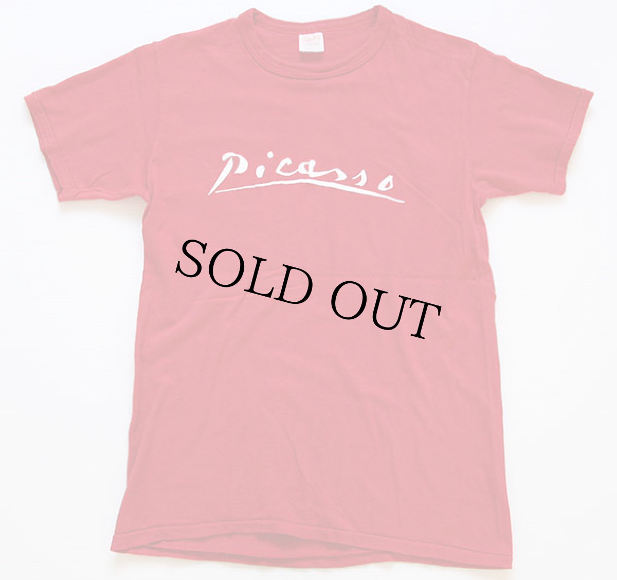 画像2: 80s USA製 picassoピカソ ロゴ Tシャツ 赤 M (2)